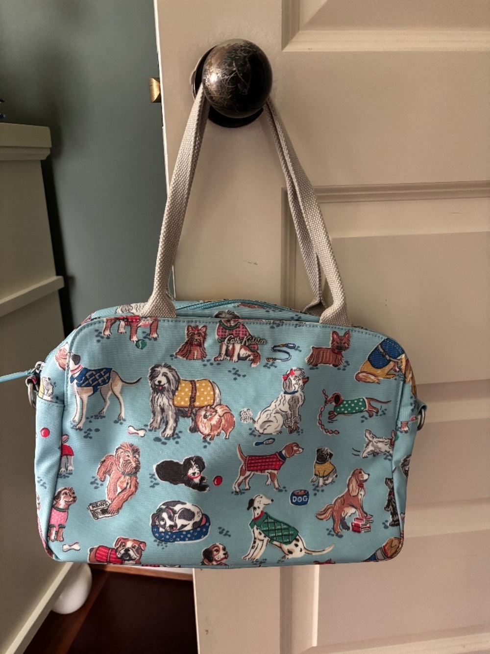 Cath Kidston Purse - Adorable Dog Print - Blue